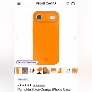 Velvet Caviar Vibrant Orange Phone Case
